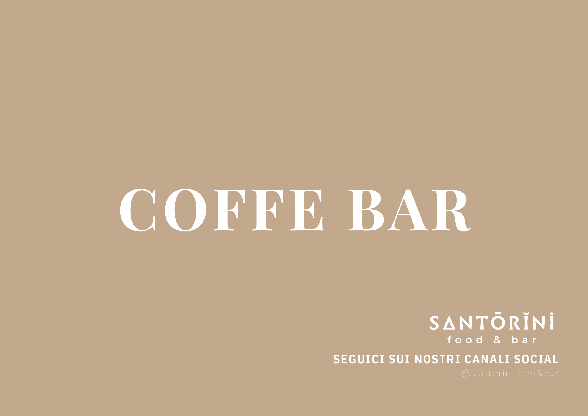 COFFE BAR